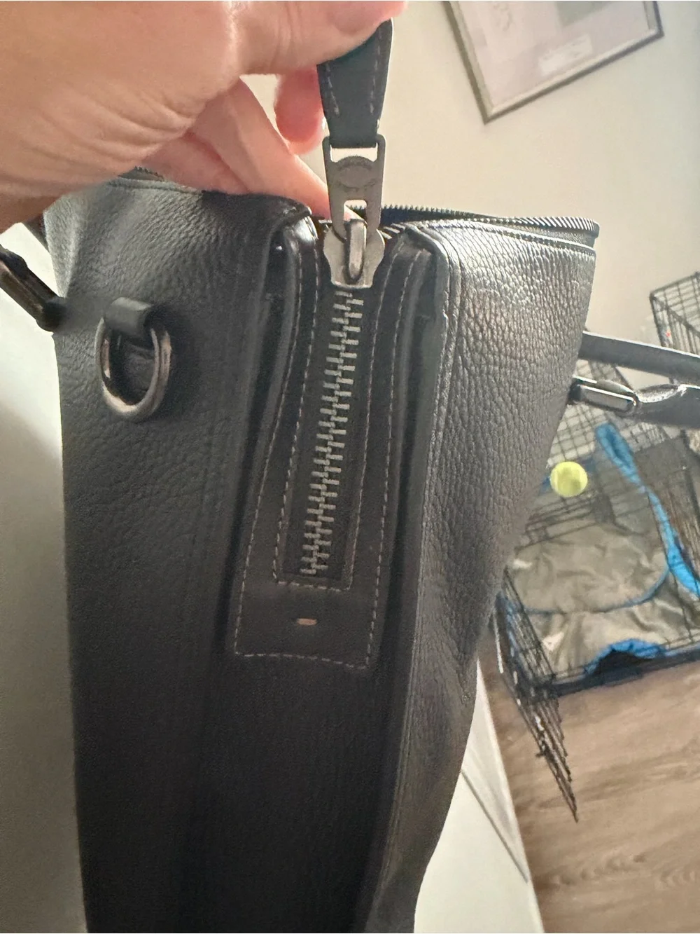 Coach pebbled leather